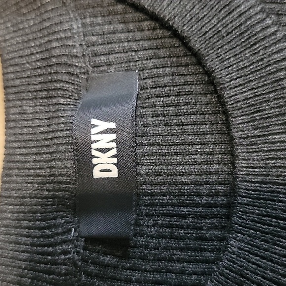 DKNY Sample Gray Shades Colorblock Knit Bodycon Dress, Exc. Used Condition - Picture 8 of 11